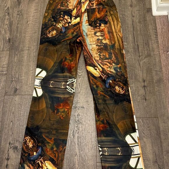 Artistic Print Women's Pants - Picture 11 of 13